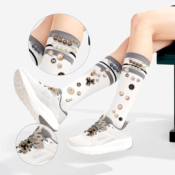Junk Sock Charms Kit - 68 Pcs Bling Charms for Socks - Gold ...