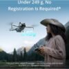 DJI Mini 4 Pro Fly More Combo with DJI RC 2 (Screen Remote Controller), CP.MA.00000735.01 Folding Drone with 4K Video, Under 249g, 34 Mins Flight Time, Vision Sensing + 128GB Card + Pilot Kit