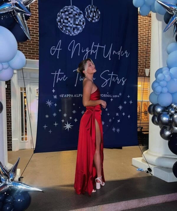 RYANTH Satin Bridesmaid Dresses for Women One Shoulder Weddi...