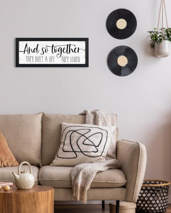 And So Together They Built a Life They Loved Sign Wall Decor...
