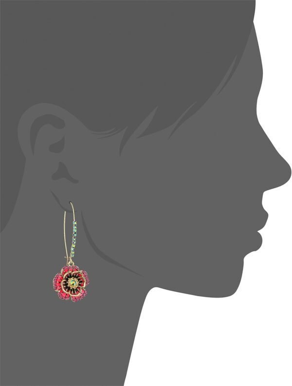 Betsey Johnson Rose Dangle Earring Color