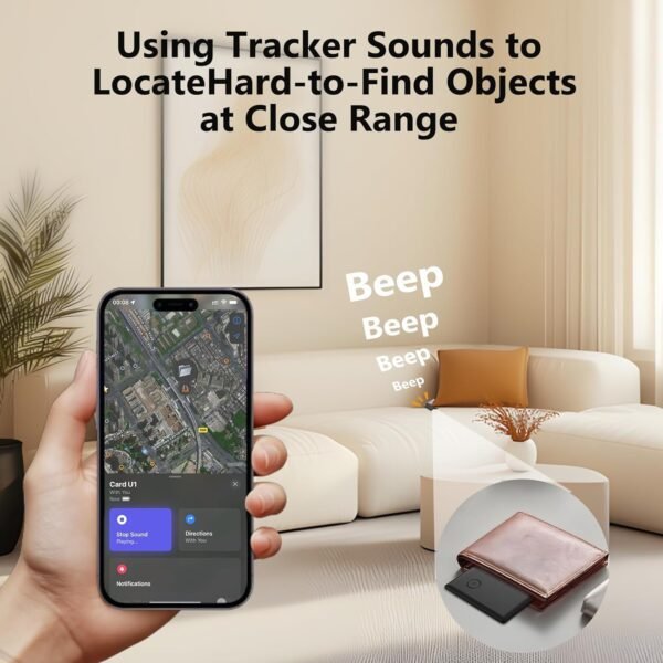 Smart Tracker Card, Global Locator Tracking Device, Works wi...