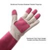 HLDD HANDLANDY Gardening Gloves for Women & Men, Pigskin Lon...