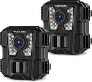 WOSPORTS Mini Trail Camera 2 Pack 24MP 1080P HD, Hunting WOSPORTS Mini Trail Camera 2 Pack 24MP 1080P HD, Hunting Cam...