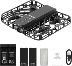 X1 Drone with Camera, Self-Flying Camera Drone with Follow Me X1 Drone with Camera, Self-Flying Camera Drone with Follow Me Mode, Foldable Mini Drone with HDR Video Capture, Palm Takeoff, Intelligent Flight Paths, Hands-Free Control Black (Combo Plus)