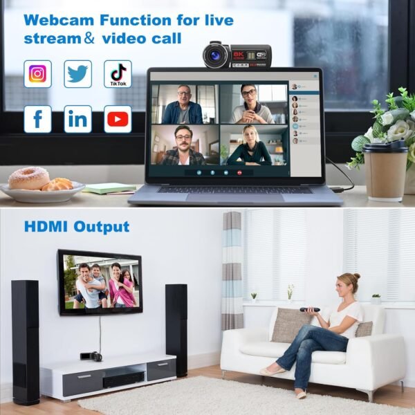 8K 64MP Video Camera 18X Digital Camcorder Video Camera for ...