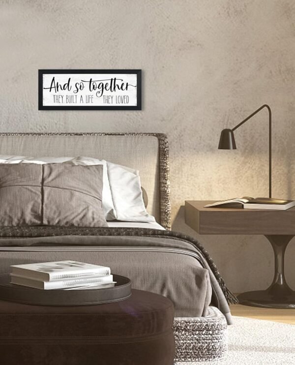 And So Together They Built a Life They Loved Sign Wall Decor...