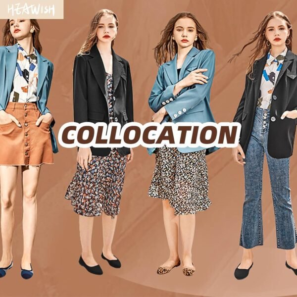 HEAWISH Women’s Ballet Flat Flats Shoes Comfortable Mesh Poi...