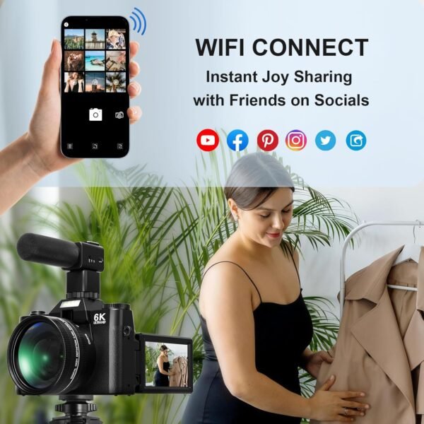 Yatao Digital Cameras for Photography and Vlogging, 6K 64MP ...