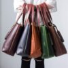 Deluxe Leather Tote Bag for Women, Leather Handbag, Leather ...