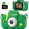 Upgrade Dinosaur Kids Camera, Christmas Birthday Gifts for G...