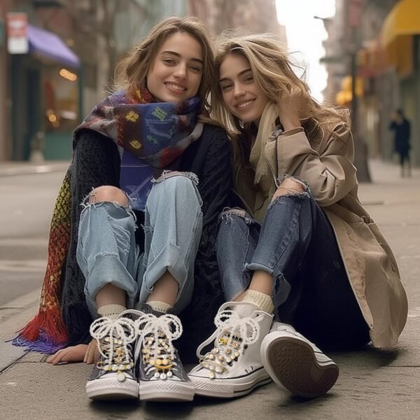 AIERSA Shoes Charms for Sneakers Socks, 43pcs Pearl Shoe Lac...