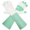 HLDD HANDLANDY Leather Gardening Gloves for Women & Men - Lo...
