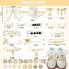 AIERSA Shoes Charms for Sneakers Socks, 43pcs Pearl Shoe Lac...