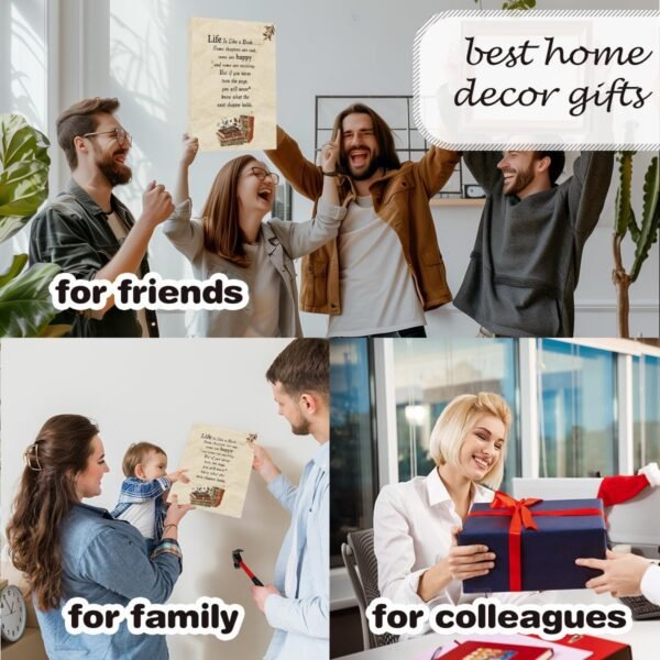 Inspirational Wall Art Decor Life is a Like a Book Quote Can...