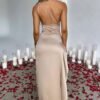 RYANTH Satin Bridesmaid Dresses for Women One Shoulder Weddi...
