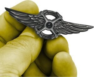 BL5-013 Full Size UAS FAA Commercial Drone Pilot Wings pin BL5-013 Full Size UAS FAA Commercial Drone Pilot Wings pin Black Tactical