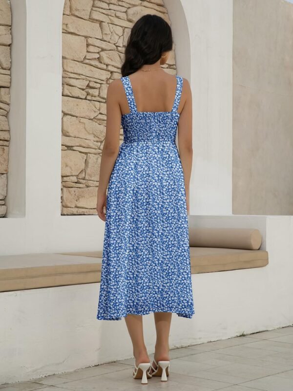 Women's Floral Corset Dress 2025 Summer Sleeveless A Line Bu...