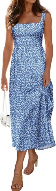 Women's Floral Corset Dress 2025 Summer Sleeveless A Line Bu...