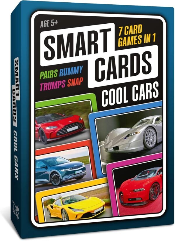 SMART CARDS Cars Card Games - Matching Pairs, Snap, Trumps, ...