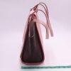 Handmade Shoulder Bag – Pink & Brown Italian Leather with Wo...