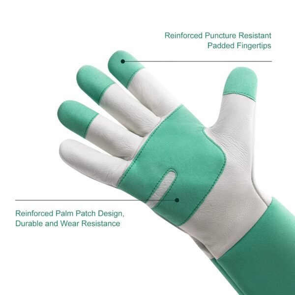 HLDD HANDLANDY Leather Gardening Gloves for Women & Men - Lo...