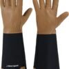 HANDLANDY Long Gardening Gloves for Men & Women, Cowhide Lea...