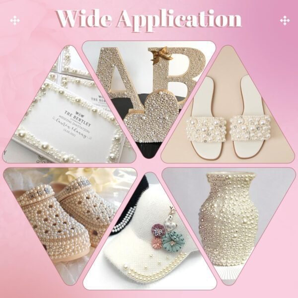 13000Pcs Flatback Pearls for Crafting (Ivory White/Beige), A...