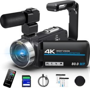 4K Video Camera Camcorder Ultra 80MP Vlogging Camera for You... 4K Video Camera Camcorder Ultra 80MP Vlogging Camera for You...