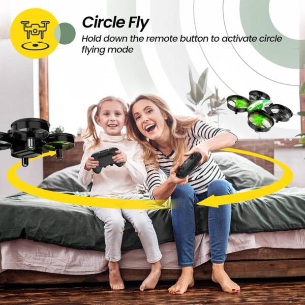 Holy Stone Mini Drone for Kids and Beginners, Indoor Outdoor Quadcopter Plane for Boys Girls with Auto Hover, 3D Flips, 3 Batteries, Headless Mode, Great Gift Toy for Boys and Girls, HS210 Green