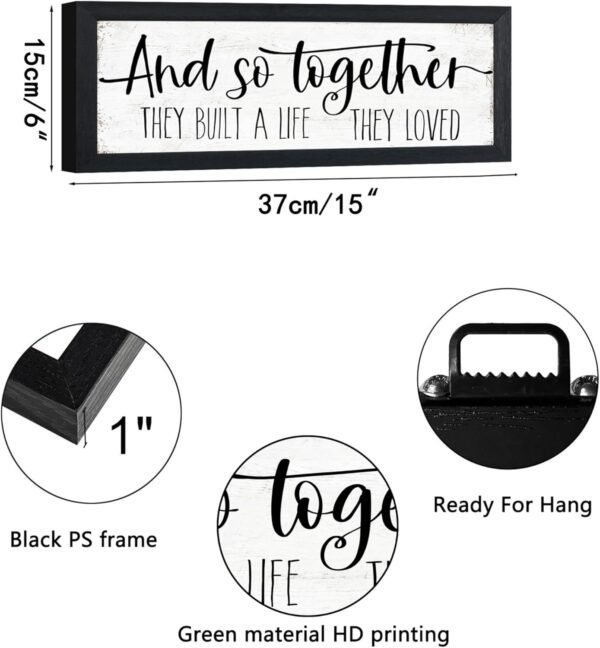 And So Together They Built a Life They Loved Sign Wall Decor...