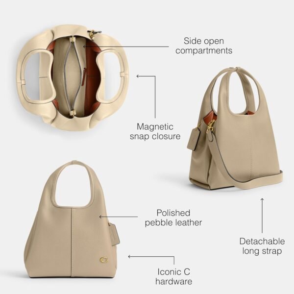 Coach Women's Polished Pebble Leather Lana Shoulder Bag 23