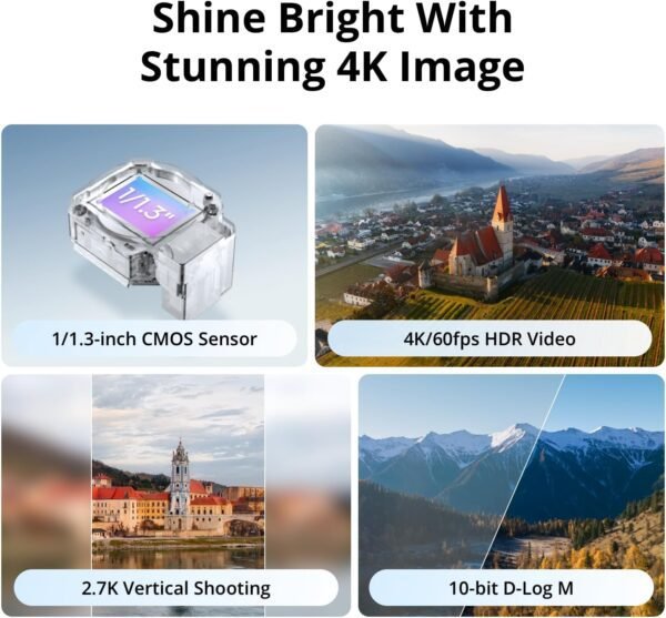 DJI Flip (RC-N3), Drone with 4K UHD Camera for Adults, Under 249 g, 3-Axis Gimbal Stabilization, Palm Takeoff, Auto Return, 31-Min Flight Time, Intelligent Flight Bundle with Deco Gear Accessories