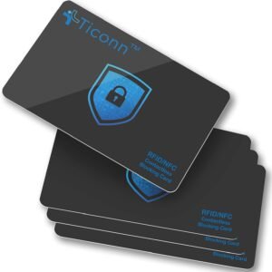 TICONN RFID Blocking Cards - 4 Pack, Premium Contactless NFC... TICONN RFID Blocking Cards - 4 Pack, Premium Contactless NFC...