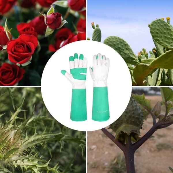 HLDD HANDLANDY Leather Gardening Gloves for Women & Men - Lo...