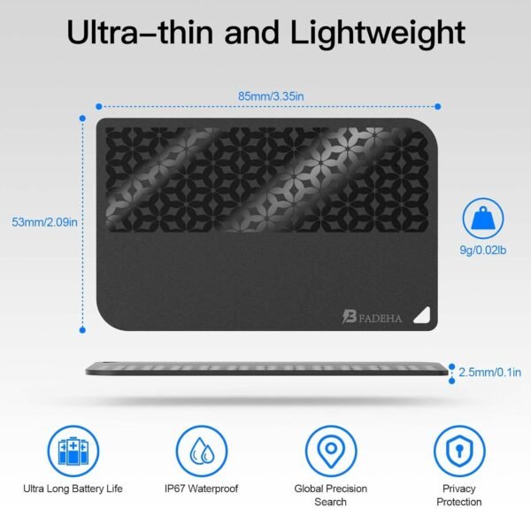 [Apple MFi Certified] 2025 Air-Tag (iOS Only) Bluetooth Trac...