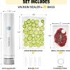 OneTouch Handheld Vacuum Sealer with 25 Reusable Vacuum Bags...