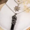 Sacina Gothic Crescent Moon Choker, Moon Sun Star Choker Nec...