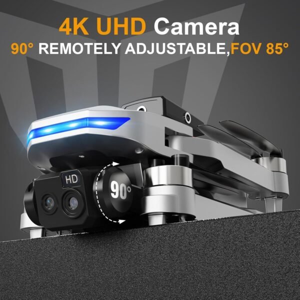 813KEnRGz-L._AC_SL1500_.jpg Brushless Motor Drone,90° Adjustable 4K FPV,APP control,40min Flight Time,Indoor Obstacle Avoidance,Optical Flow Positioning,Gesture Photography,360° Flip,Eyond-Range Loss Alert, Toys Gifts for Men Boys