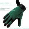COOLJOB Thorn Proof Garden Gloves with Touchscreen Fingers f...