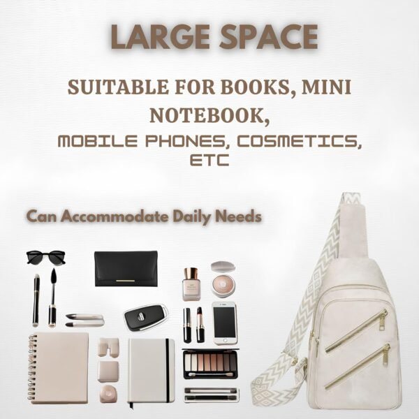 Elegant PU Leather Women's Crossbody Bag – Lightweight, Adju...