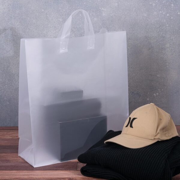 Prime Line Packaging Plastic Gift Bags with Handles, Clear T...