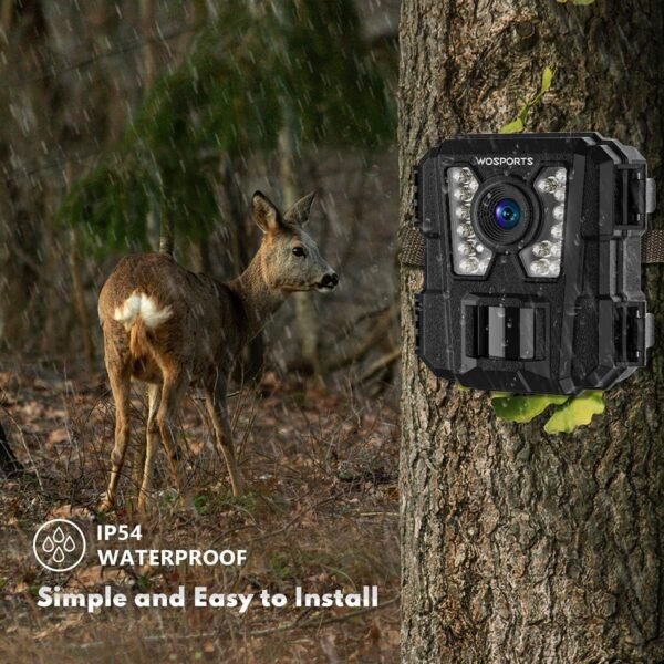 WOSPORTS Mini Trail Camera 2 Pack 24MP 1080P HD, Hunting Cam...