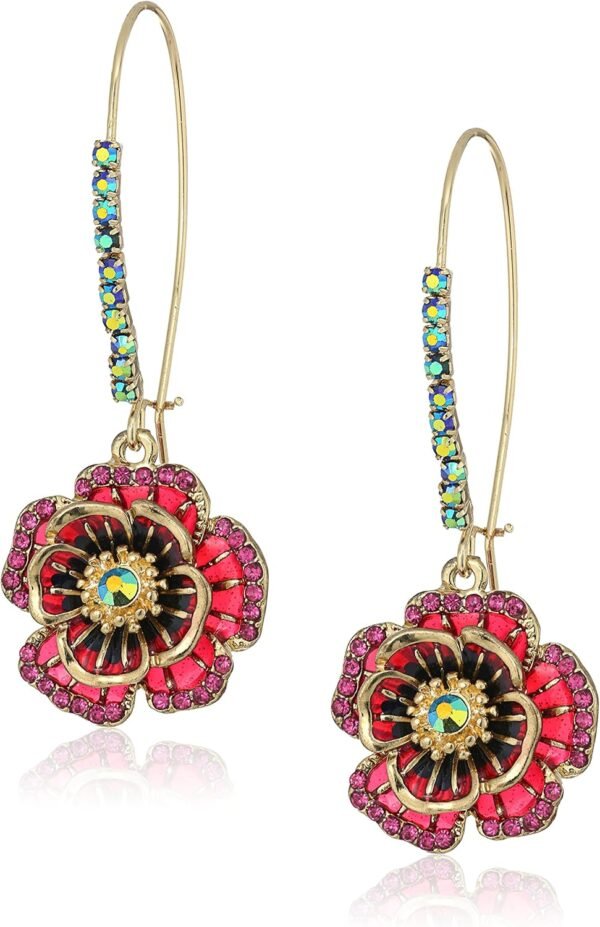 Betsey Johnson Rose Dangle Earring Color