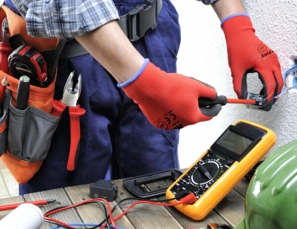 DULFINE Safety Work Gloves PU Coated-12 Pairs,Red Seamless K...