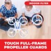 Force1 UFO 4000 Mini Drone for Kids - LED Remote Control Drone, Small RC Quadcopter for Beginners, 2.4GHz Remote Control, 360 Flips, 2 Speed UFO Flying Toy for Kids, 2 RC Toy Batteries