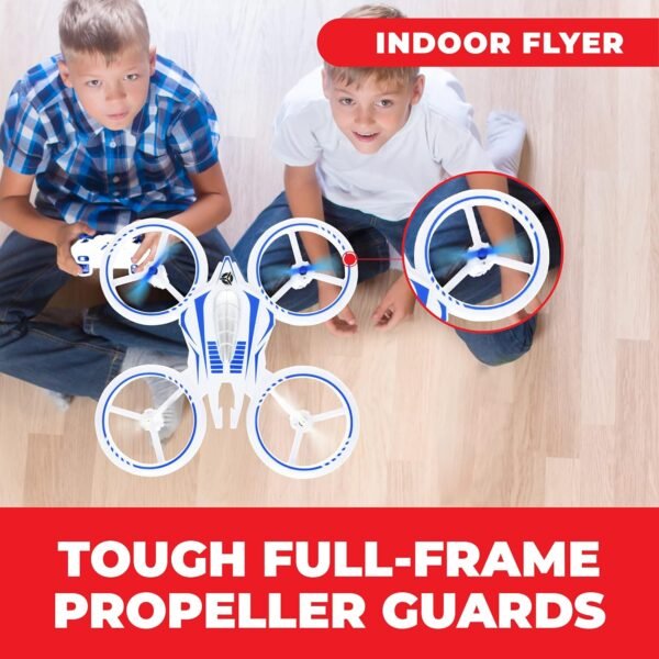 Force1 UFO 4000 Mini Drone for Kids - LED Remote Control Drone, Small RC Quadcopter for Beginners, 2.4GHz Remote Control, 360 Flips, 2 Speed UFO Flying Toy for Kids, 2 RC Toy Batteries