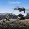 81UE-t71ByL._AC_SL1500_.jpg DEERC D65 2 Axis Mechanical Gimbal EIS GPS Drones with Camera for Adults 4K, 249g Foldable FPV Quadcopter Lightweight Drone with 30FPS Video, Brushless Motor, Follow Me, Auto Return, Wind Resistance
