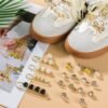 AIERSA Shoes Charms for Sneakers Socks, 43pcs Pearl Shoe Lac...