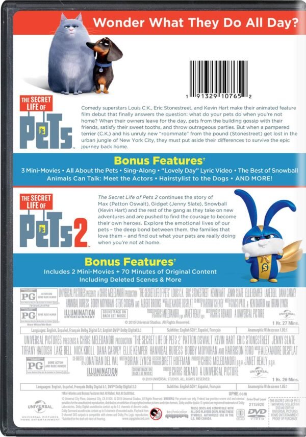 The Secret Life of Pets: 2-Movie Collection [DVD]